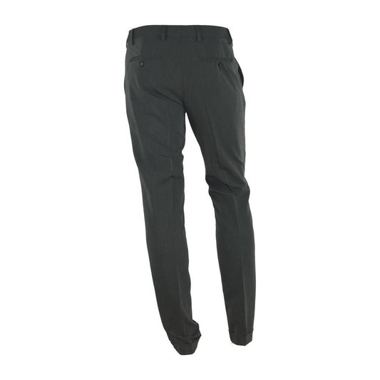 Made in Italy Elegant Italian Gray Trousers for Men Made in Italy