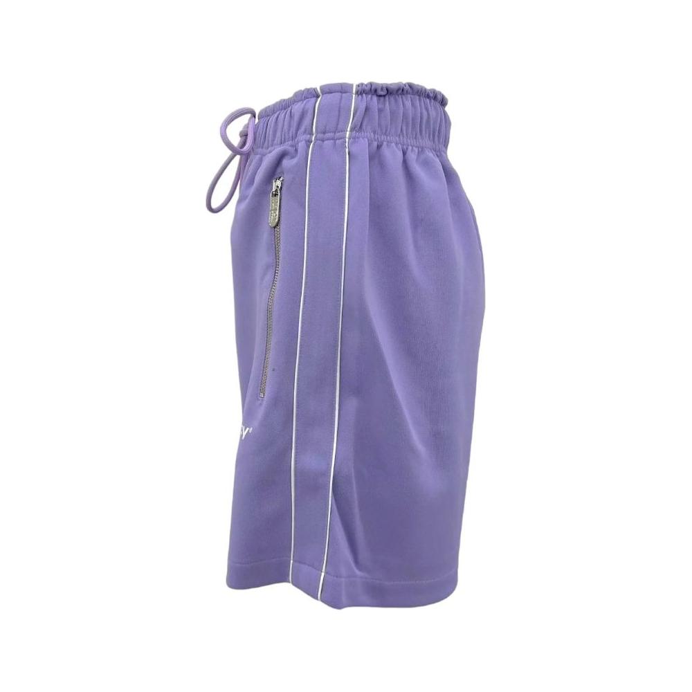 Pharmacy Industry Chic Purple Bermuda Shorts with Side Stripes Pharmacy Industry