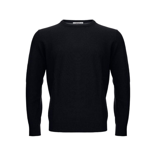 KANGRA Elegant Black Wool Sweater for Men KANGRA