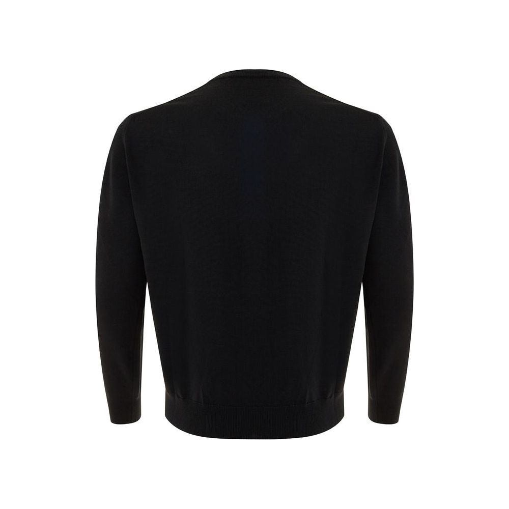 FERRANTE Elegant Black Wool Sweater for Men FERRANTE