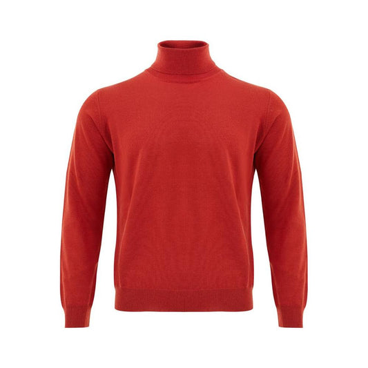 FERRANTE Elegant Wool Rich Red Sweater FERRANTE