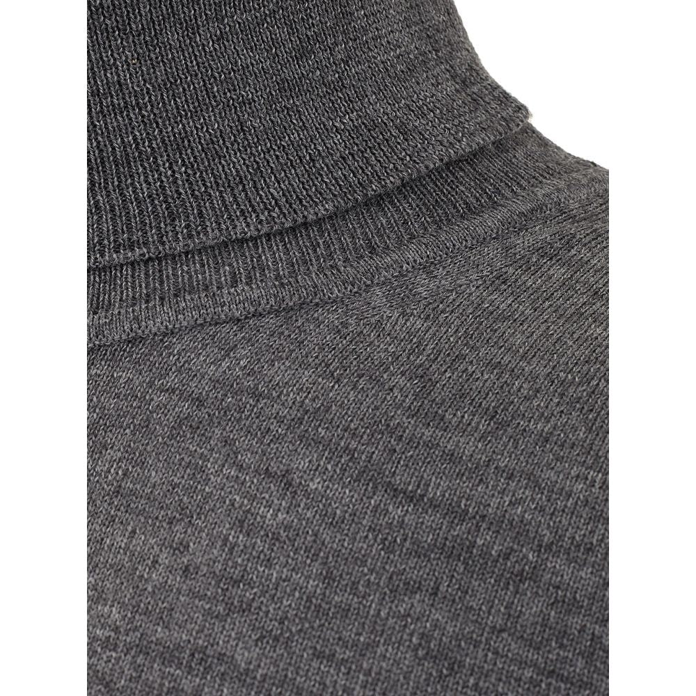 FERRANTE Elegant Gray Wool Sweater for Men FERRANTE