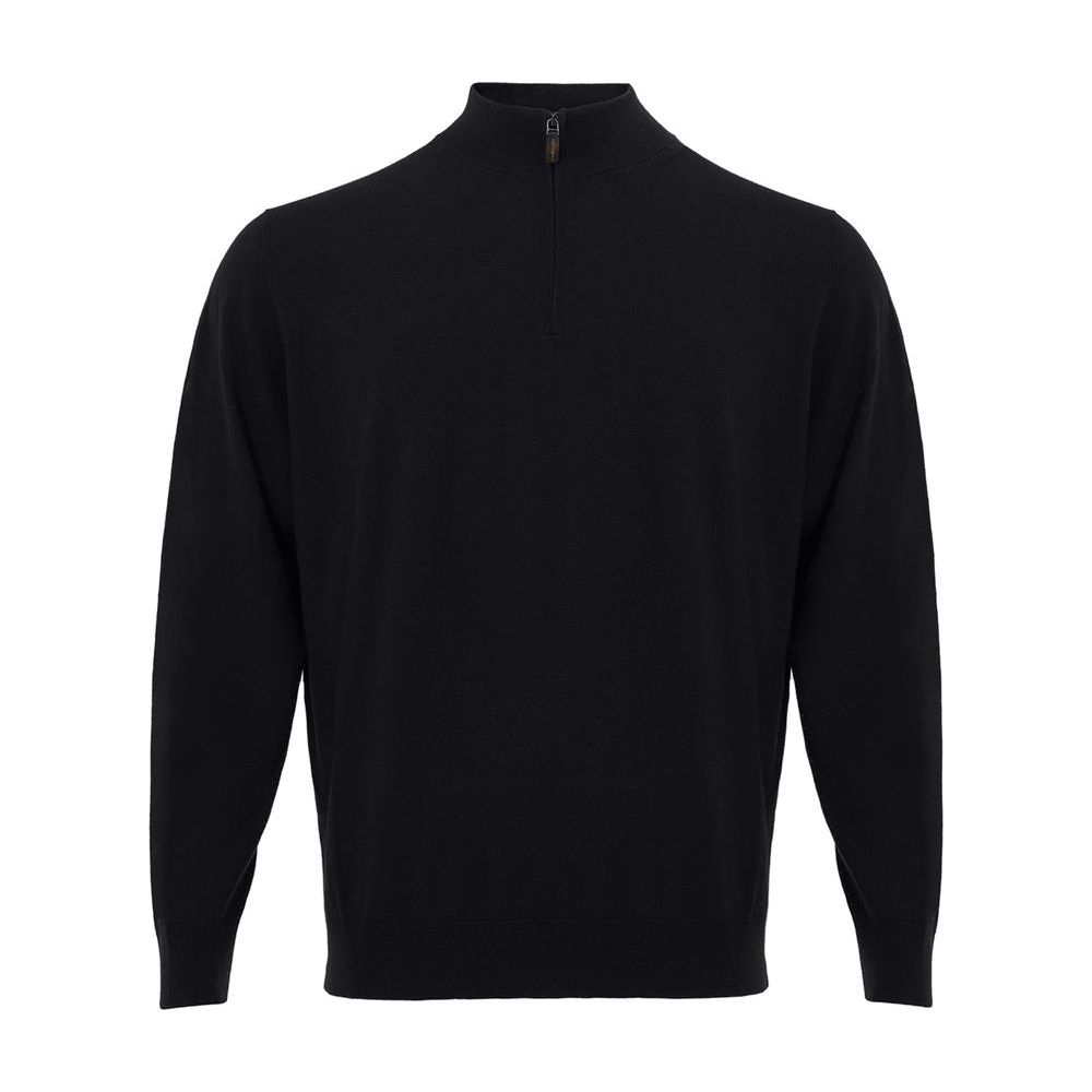 Colombo Italian Cashmere Men's Luxe Black Sweater Colombo