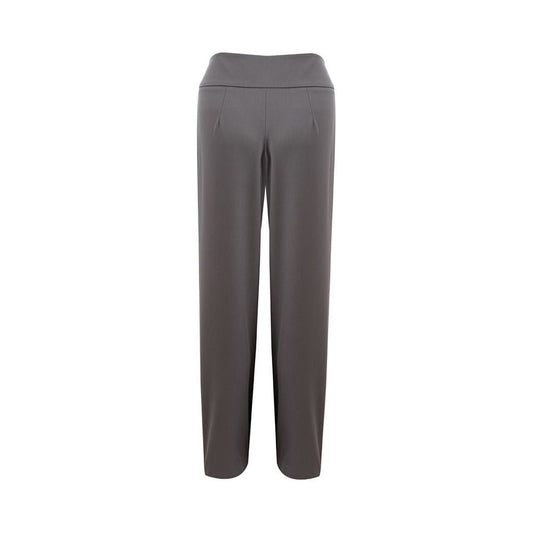 Lardini Chic Gray Wool Trousers for Sophisticated Style Lardini