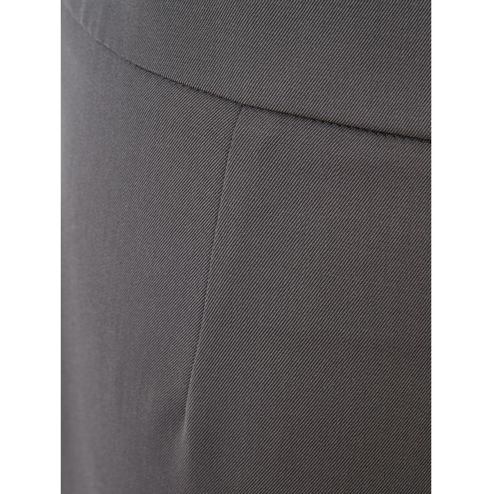 Lardini Chic Gray Wool Trousers for Sophisticated Style Lardini