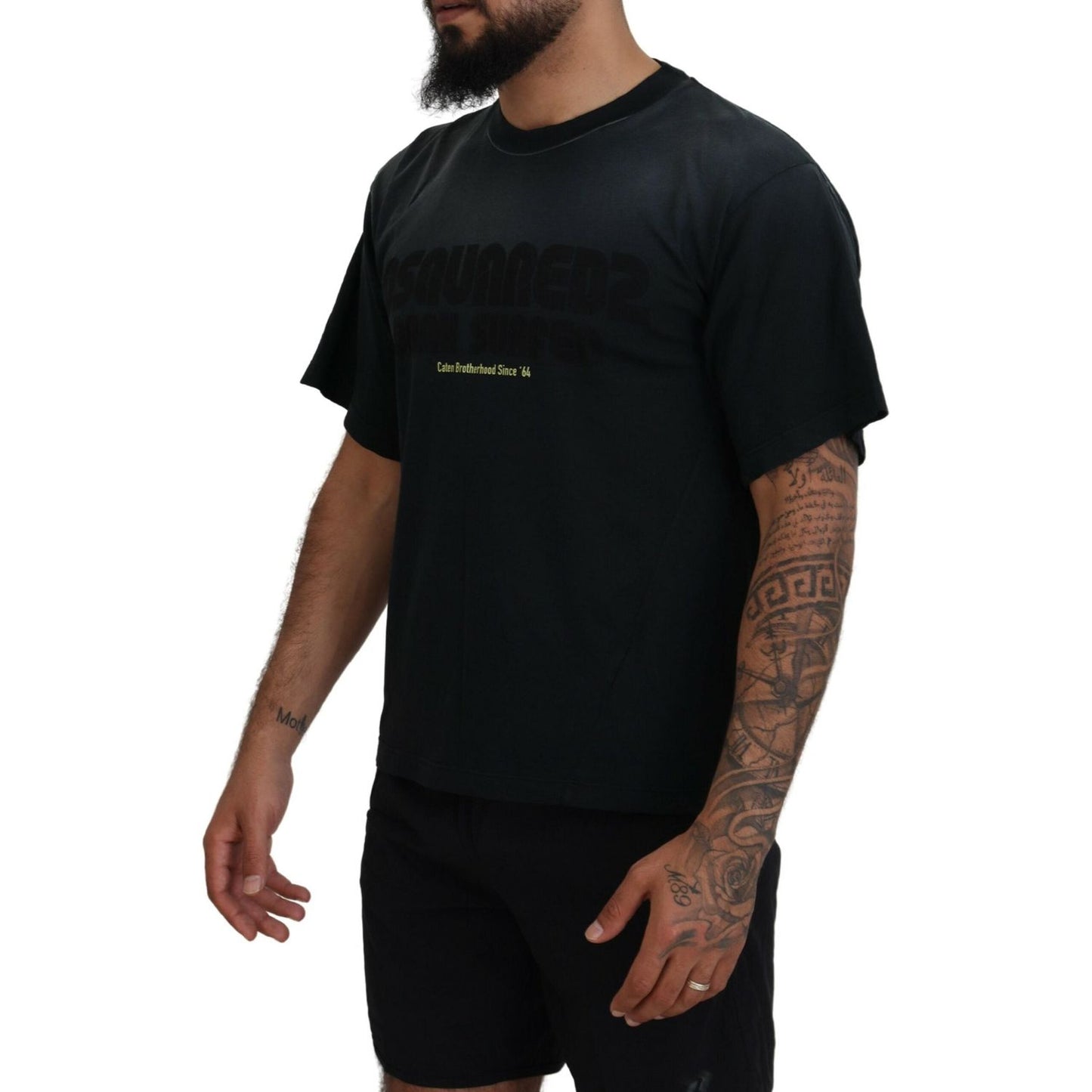 Dsquared² Black Cotton Short Sleeves Crewneck T-shirt Dsquared²