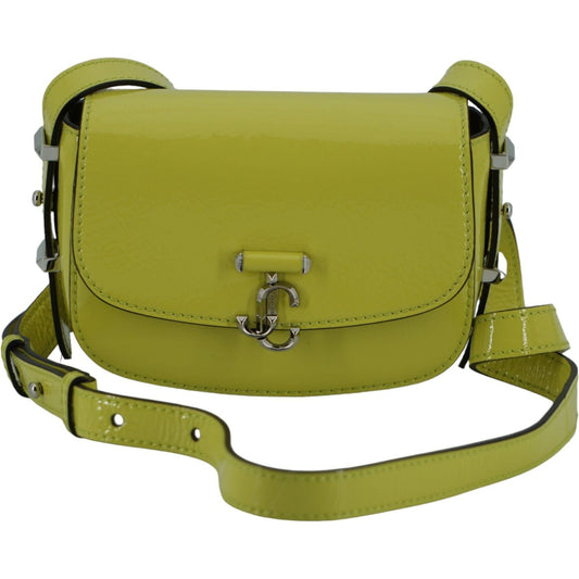 Lime Yellow Leather Small Shoulder Bag