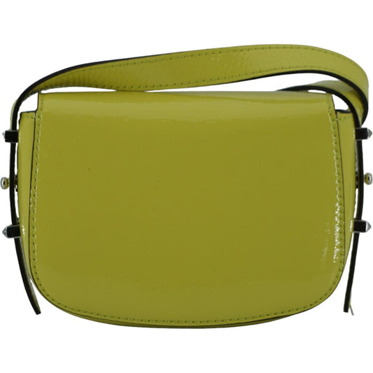 Lime Yellow Leather Small Shoulder Bag