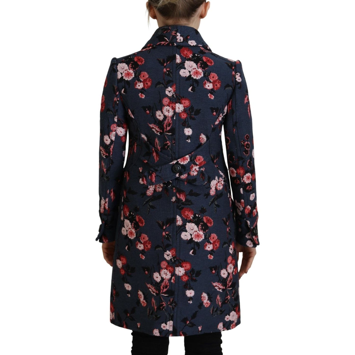 Dsquared² Multicolor Printed Women Long Coat Blazer Jacket Dsquared²