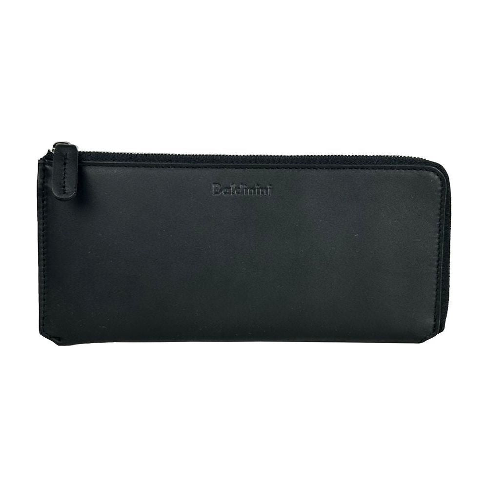 Baldinini Trend Elegant Black Leather Travel Organizer Baldinini Trend