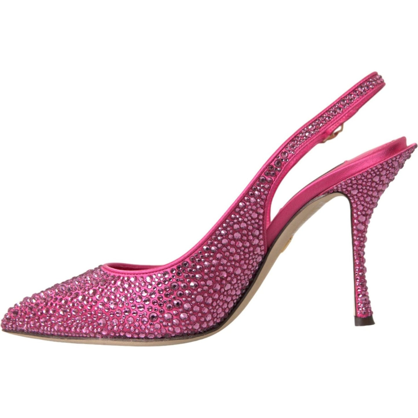 Dolce & Gabbana Pink Slingbacks Crystal Pumps Shoes Dolce & Gabbana