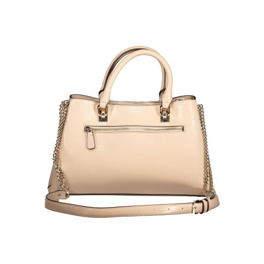 Beige Polyethylene Handbag