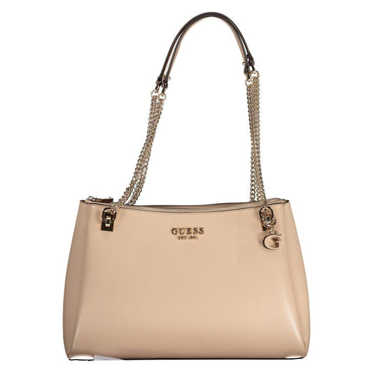 Beige Polyethylene Handbag