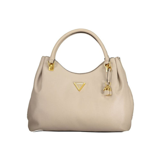 Beige Polyethylene Handbag