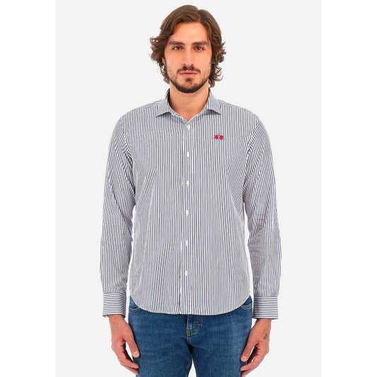 La Martina White Cotton Shirt La Martina