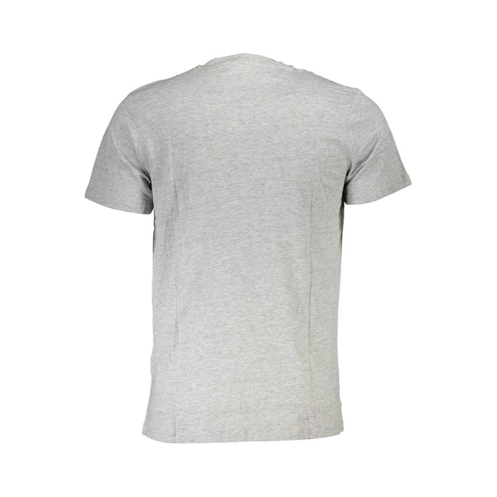 Cavalli Class Gray Cotton T-Shirt Cavalli Class