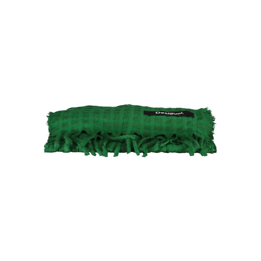 Desigual Green Polyester Scarf Desigual