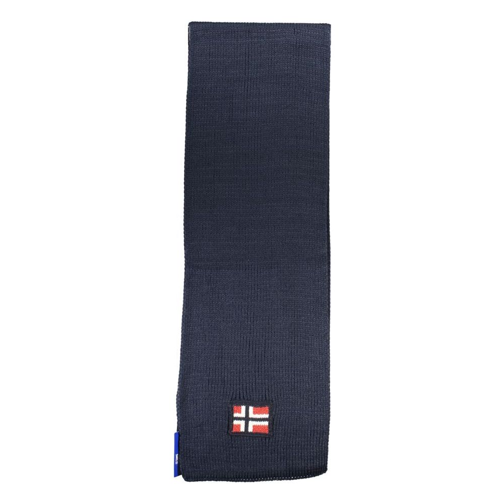 Norway 1963 Blue Acrylic Scarf Norway 1963