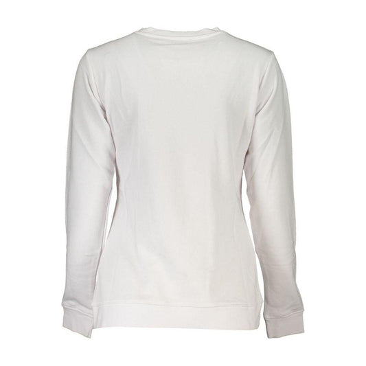 Cavalli Class White Cotton Sweater Cavalli Class