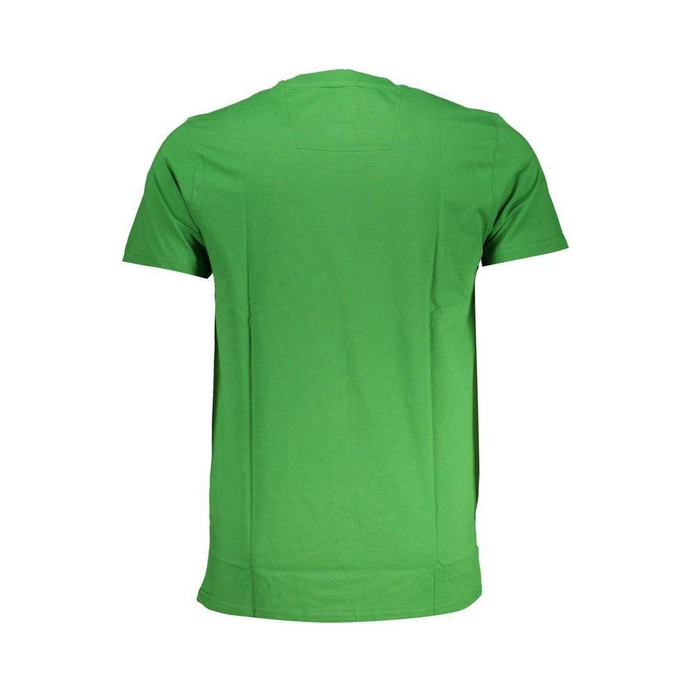 Cavalli Class Green Cotton T-Shirt Cavalli Class