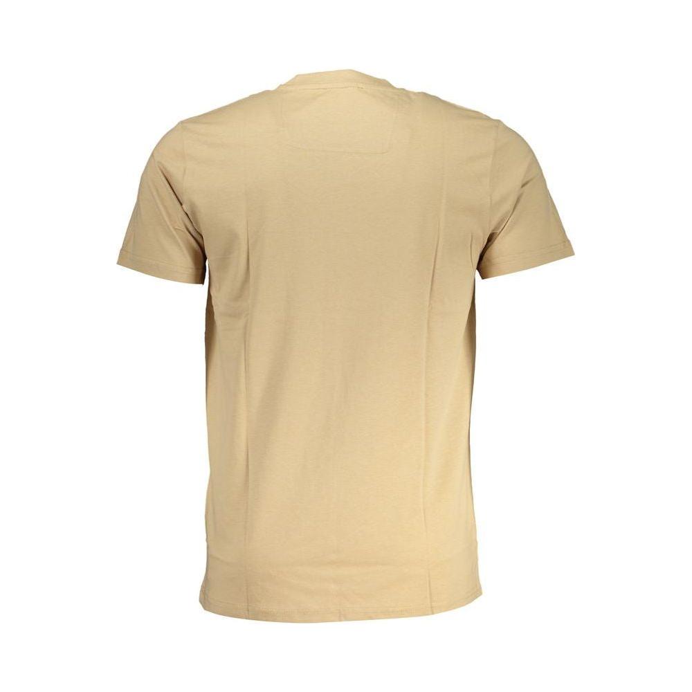 Cavalli Class Beige Cotton T-Shirt Cavalli Class