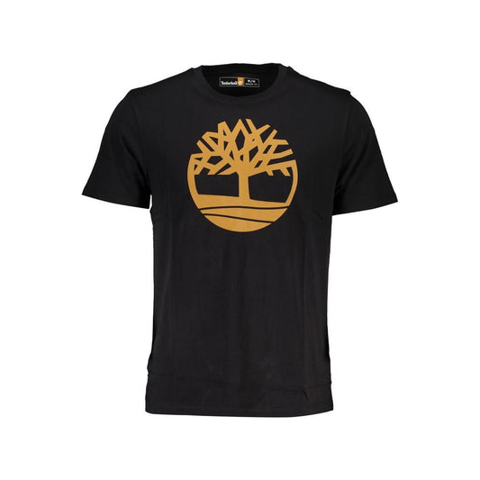 Timberland Black Cotton T-Shirt Timberland