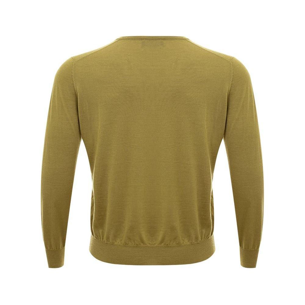 Gran Sasso Elegant Green Cashmere Sweater for Men Gran Sasso