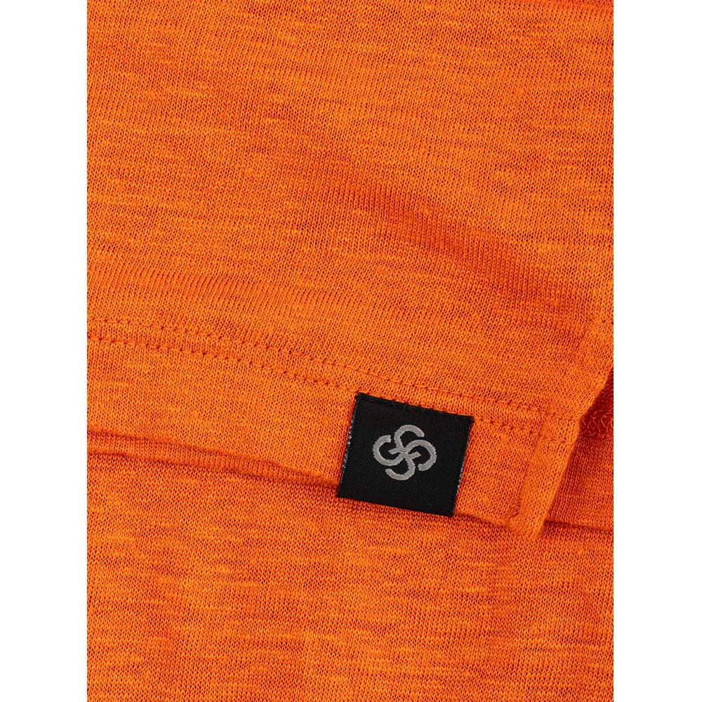 Gran Sasso Elegant Linen T-Shirt in Vibrant Orange Gran Sasso