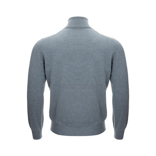 Gran Sasso Elegant Cashmere Gray Men's Sweater Gran Sasso