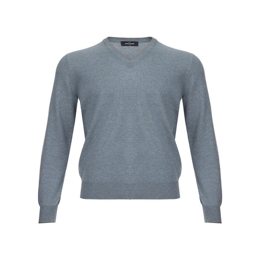 Gran Sasso Elegant Cashmere Sweater in Chic Gray Gran Sasso