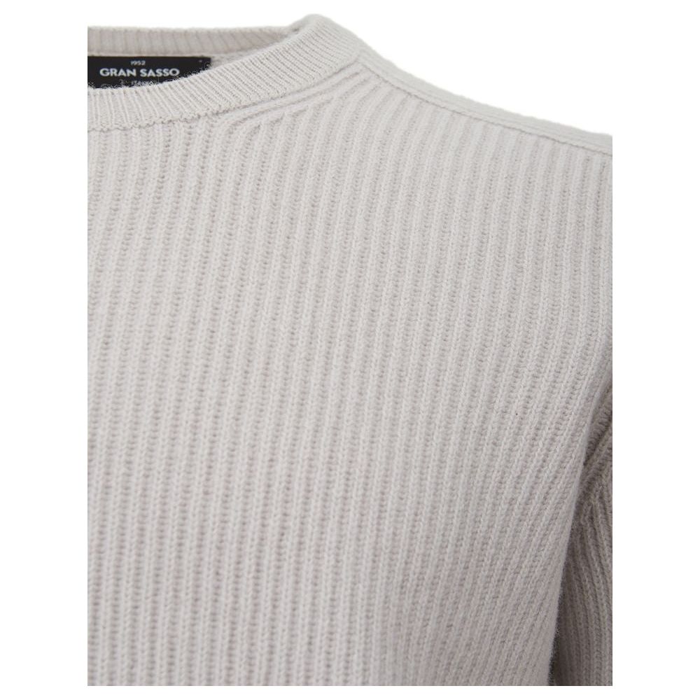 Gran Sasso Elegant Cashmere Men's Gray Sweater Gran Sasso