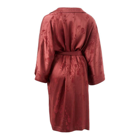 Elegant Red Acetate Jacket for Women