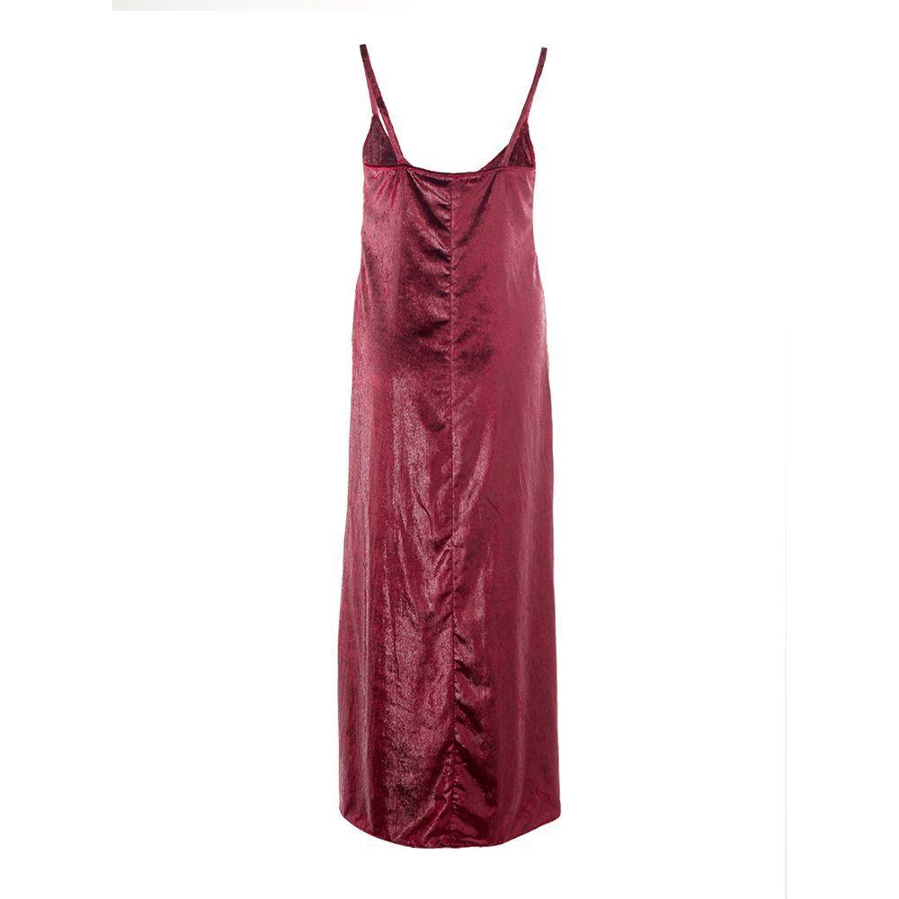 Elegant Bordeaux Polyester Dress by Lardini Lardini