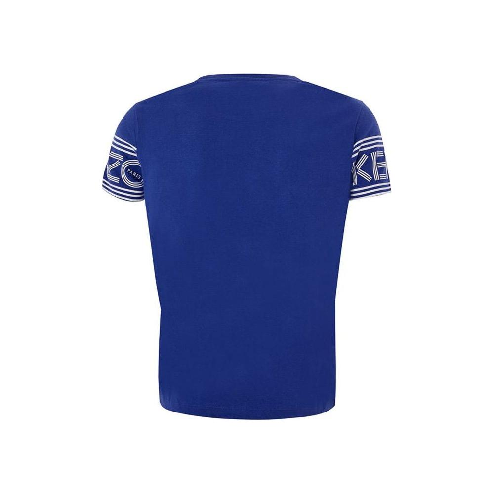 Kenzo Chic Blue Cotton Tee for Stylish Comfort Kenzo