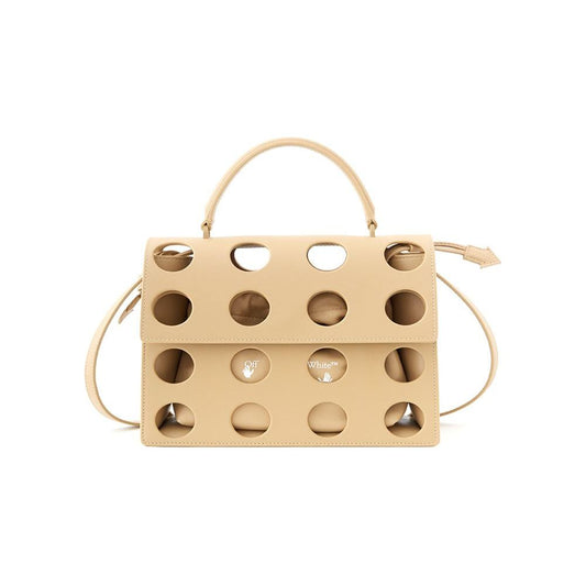 Chic Beige Leather Handbag for Sophisticated Style