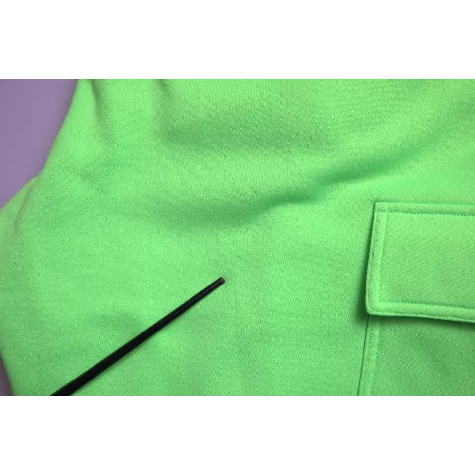 Dolce & Gabbana Neon Green Polyester Jogger Sweatpants Pants Dolce & Gabbana