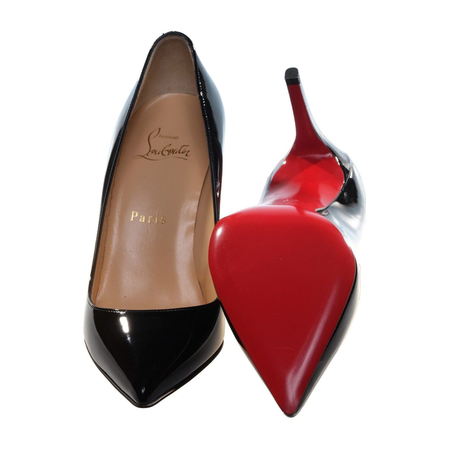 Christian Louboutin Pigalle 85 Black Leather High Heel Pumps Christian Louboutin