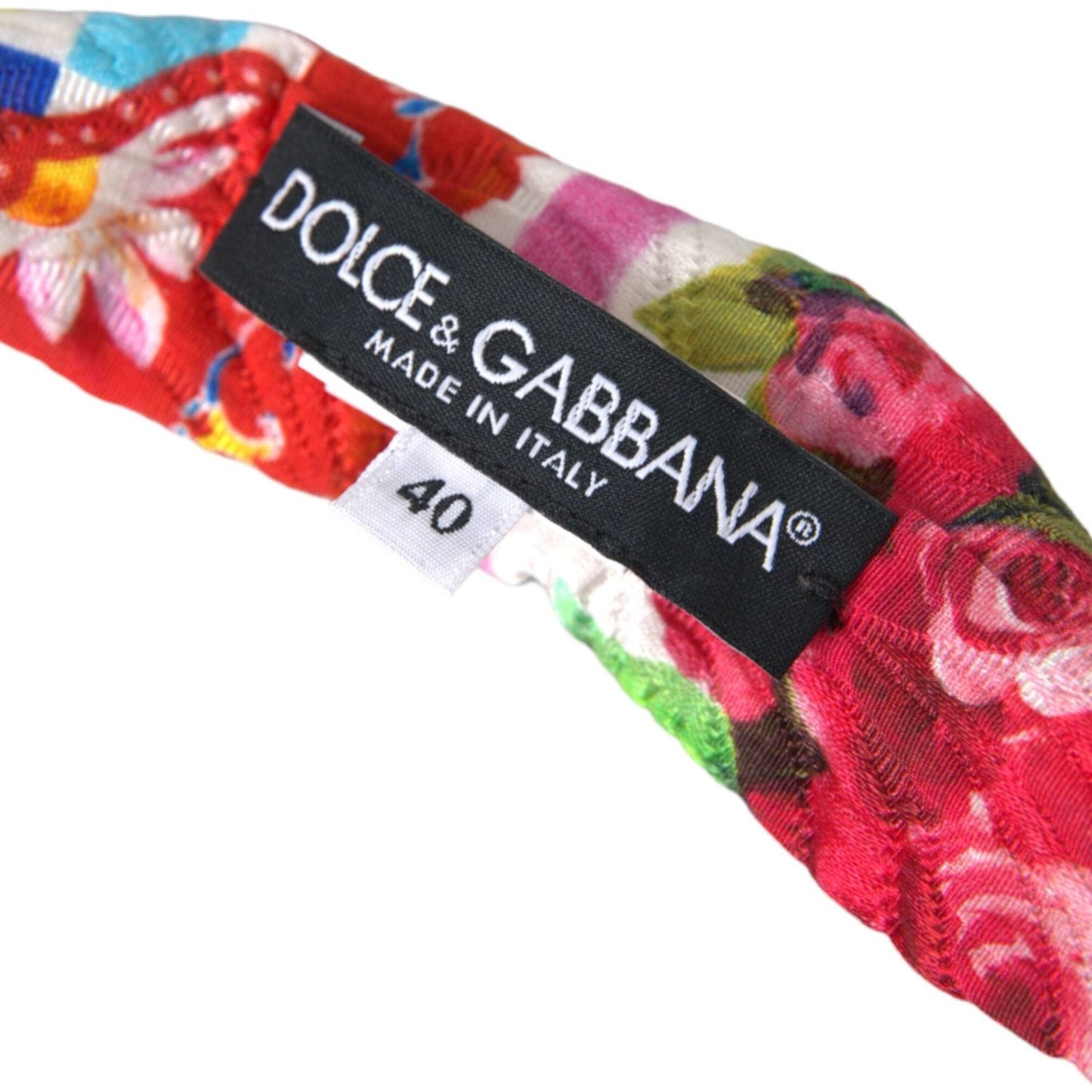 Dolce & Gabbana Multicolor Carretto Print Waist Belt Dolce & Gabbana