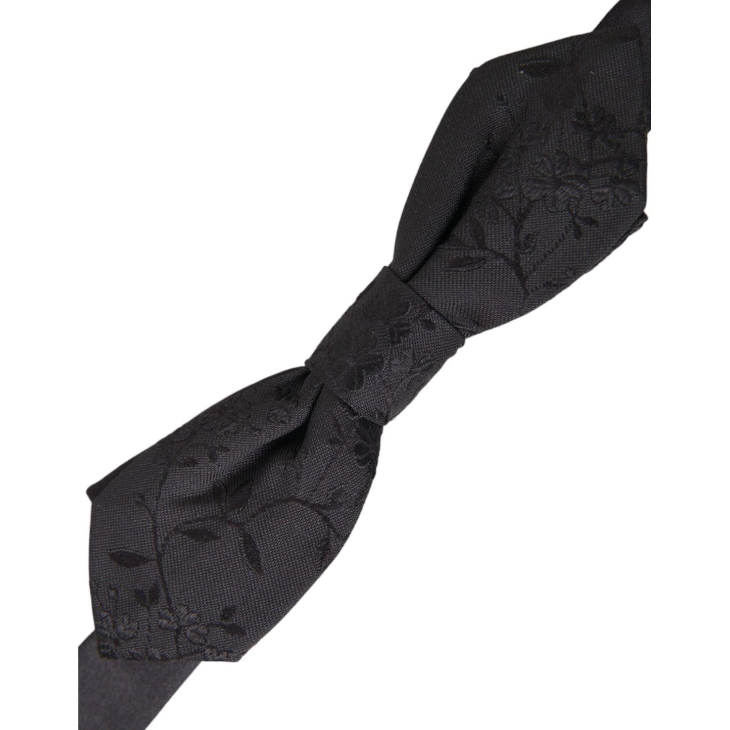 Dolce & Gabbana Black Silk Adjustable Neck Men Bow Tie Dolce & Gabbana