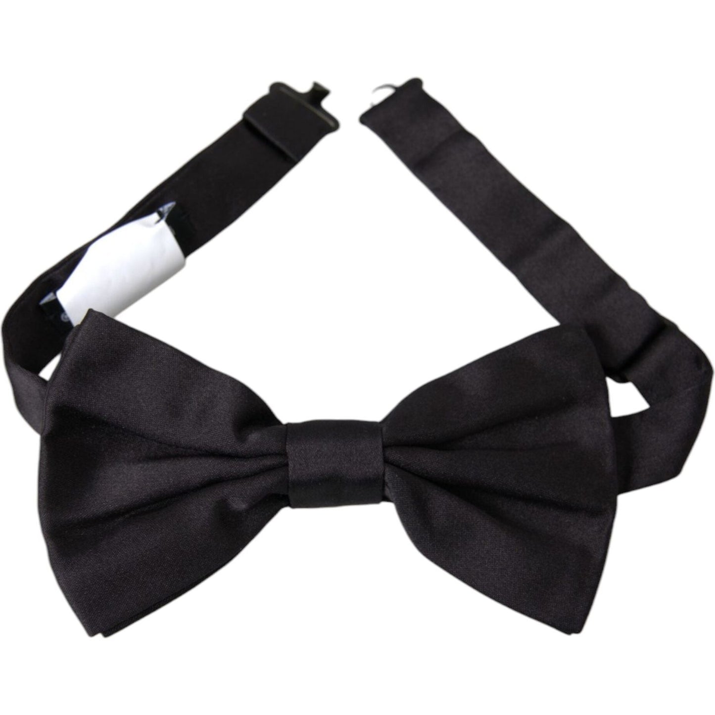 Dolce & Gabbana Black Silk Adjustable Neck Men Bow Tie Dolce & Gabbana