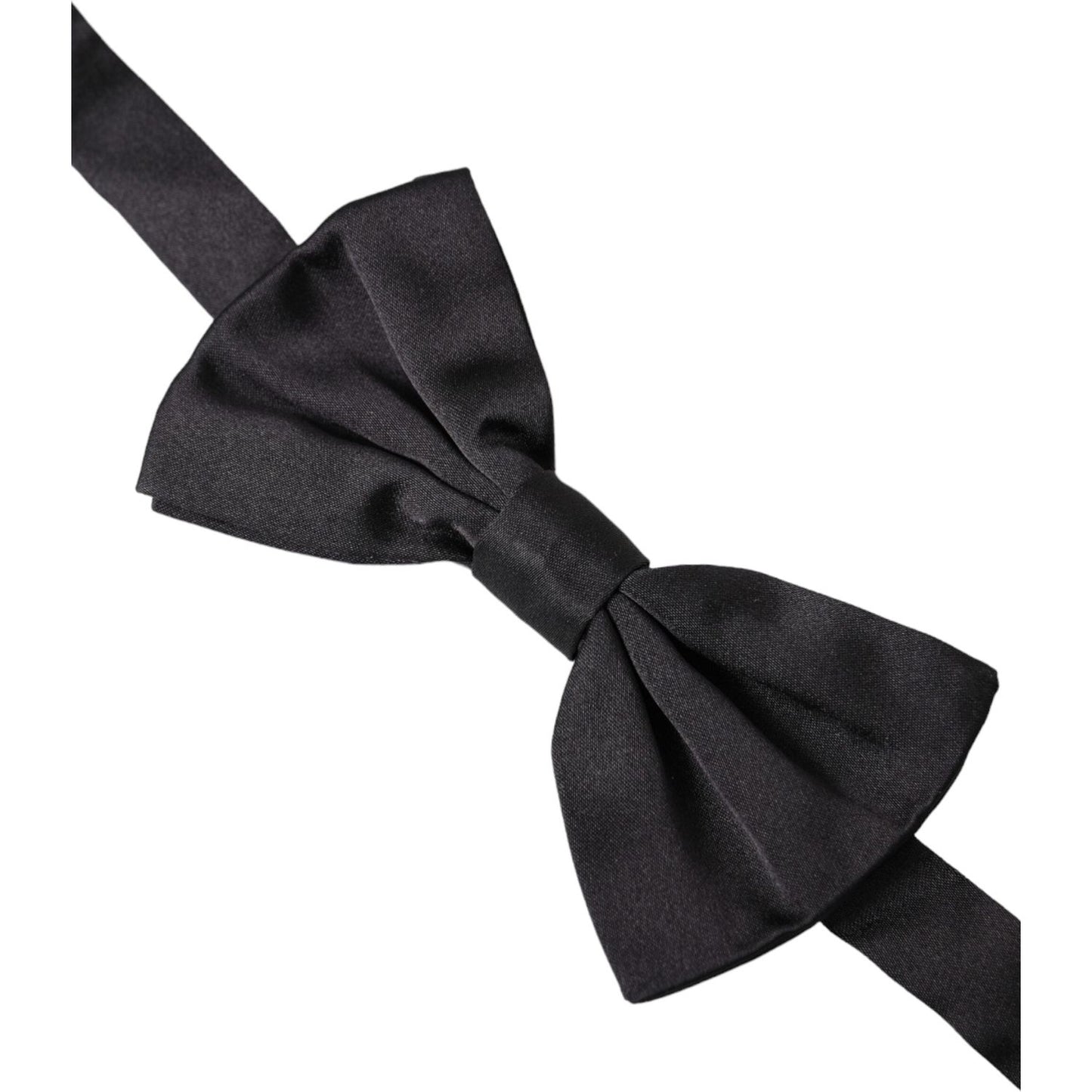 Dolce & Gabbana Black Silk Adjustable Neck Men Bow Tie Dolce & Gabbana