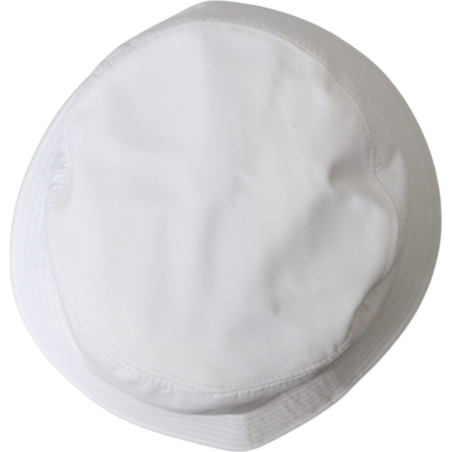 Dolce & Gabbana White Cotton Cap Bucket Capello Hat Men Dolce & Gabbana