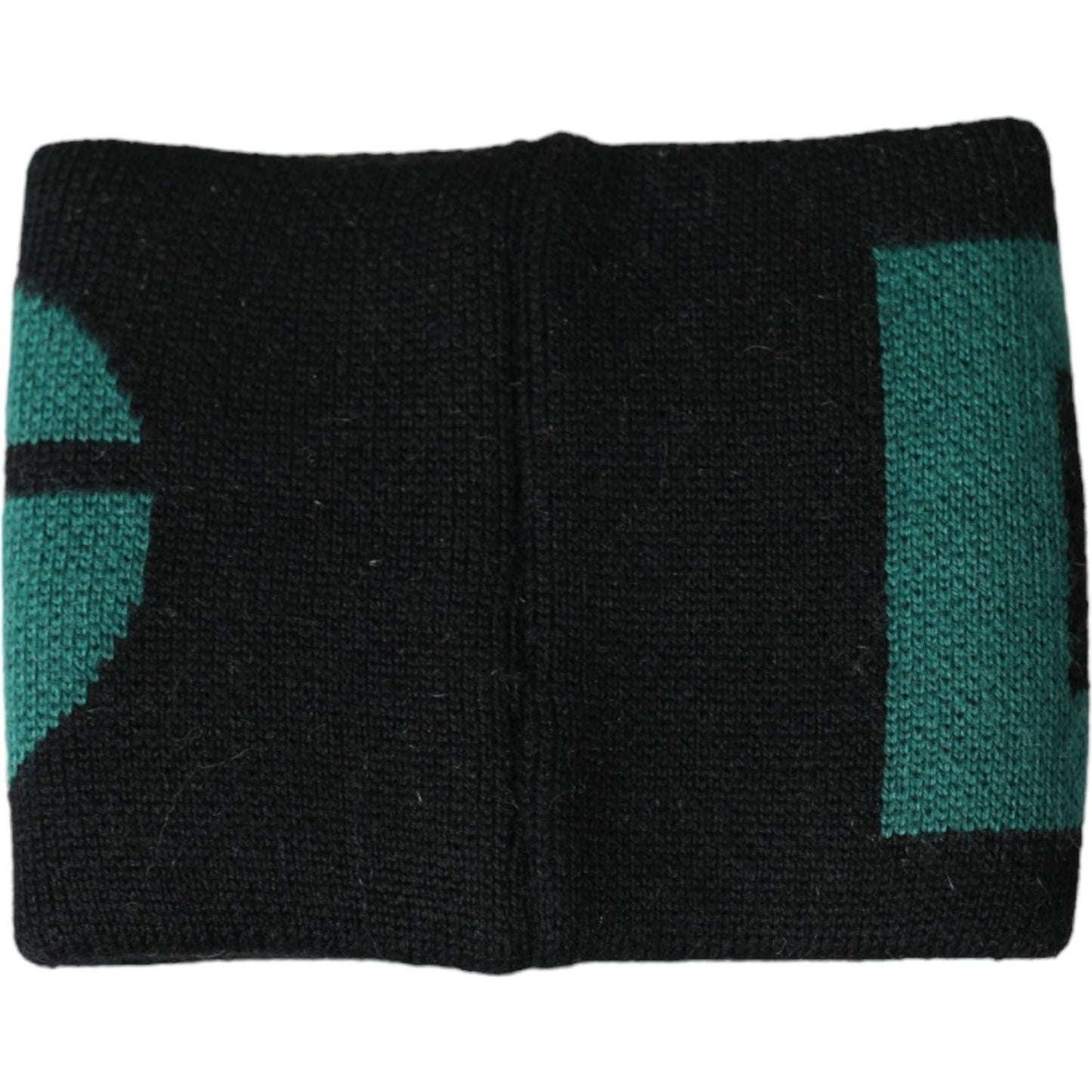 Dolce & Gabbana Black Green Wool Logo #DGMILLENNIALS Wristband Dolce & Gabbana