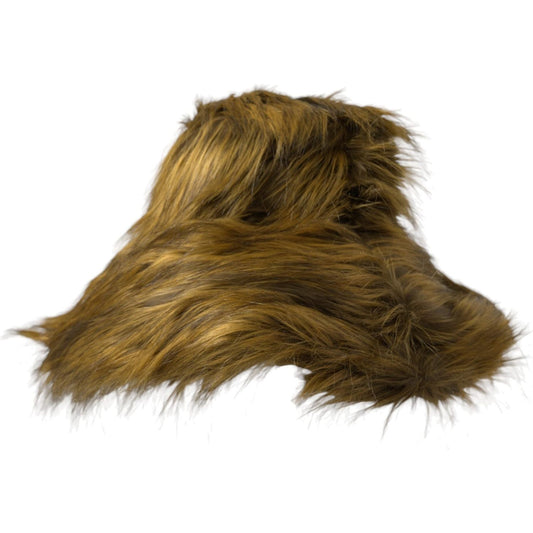 Dolce & Gabbana Brown Modacrylic Faux Fur Bucket Hat Dolce & Gabbana