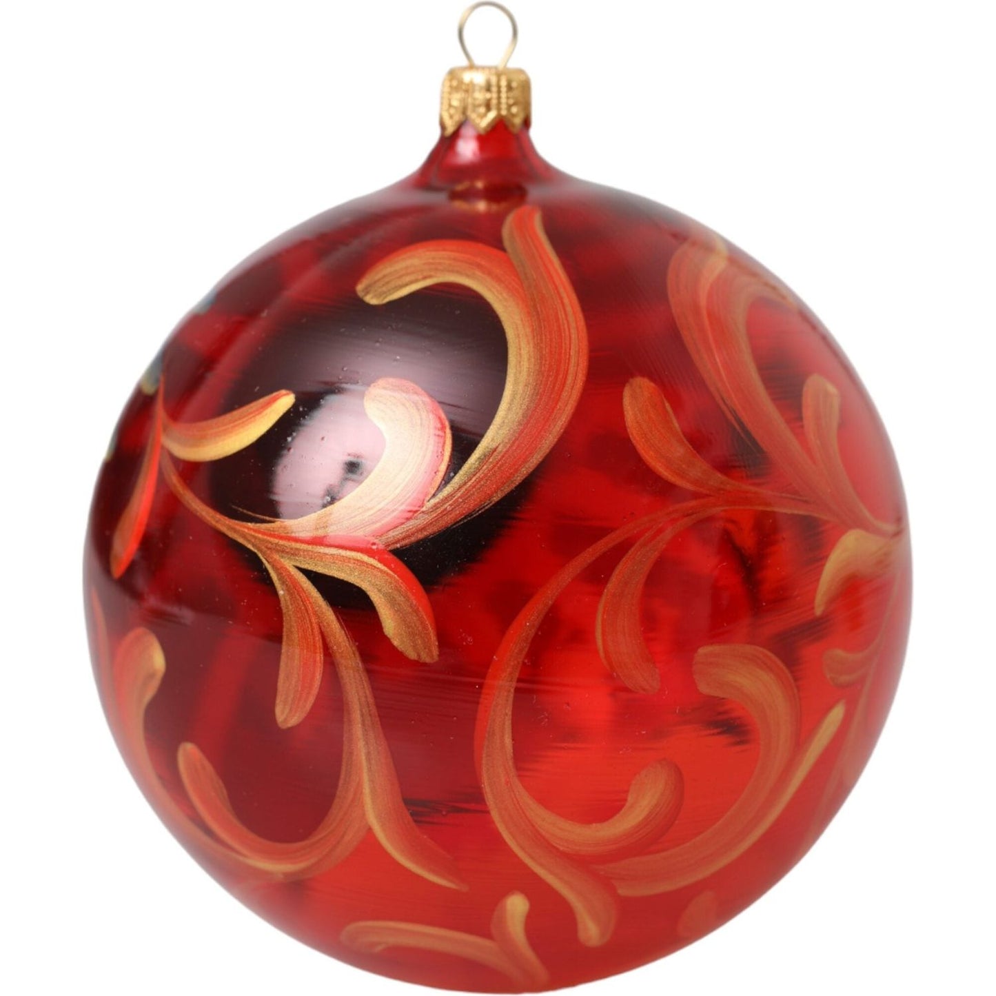 Dolce & Gabbana Multicolor Carretto Print Round Ornament Christmas Ball Dolce & Gabbana