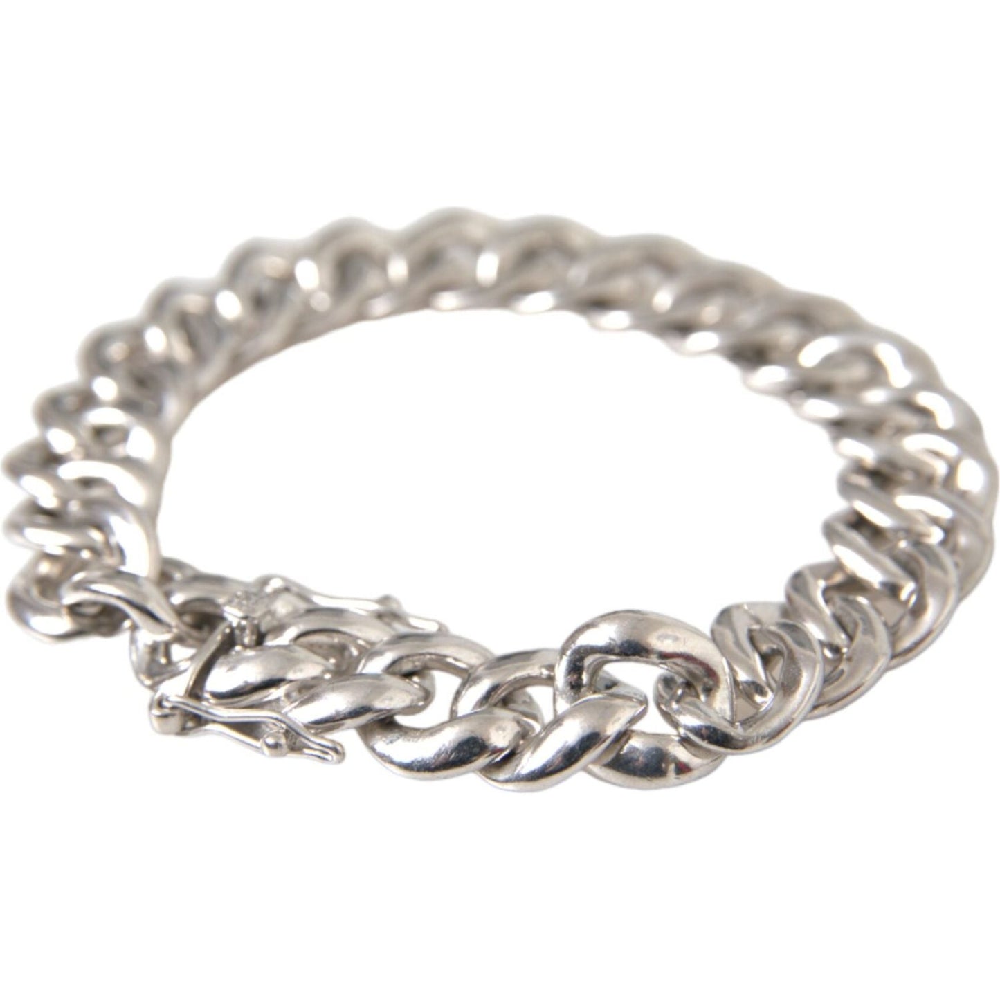 Nialaya Solid Heavy Curb Link 925 Sterling Silver Bracelet Men Bracelet Nialaya