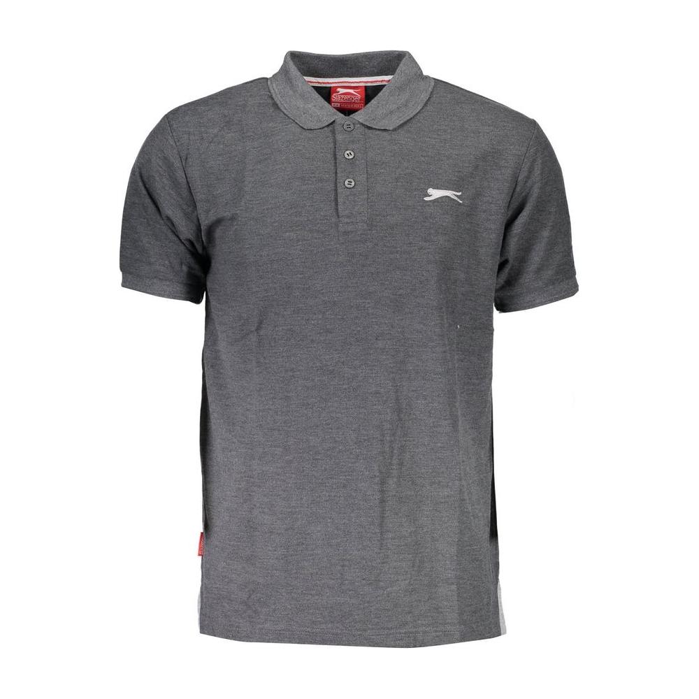 Slazenger Gray Cotton Polo Shirt Slazenger