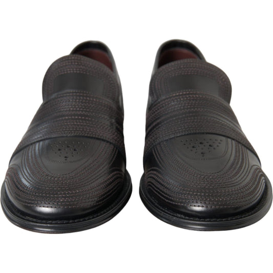 Black Brown Leather Loafer Men Dress Shoes