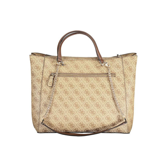 Beige Polyethylene Handbag