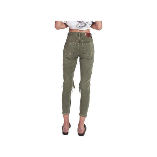 One Teaspoon Green Cotton Jeans & Pant One Teaspoon